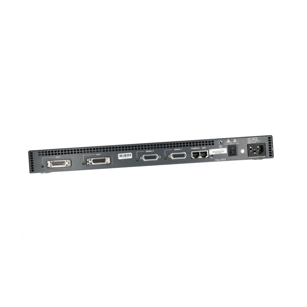 Cisco 2514 Router, 2 Ethernet, 2 serial, AC power supply