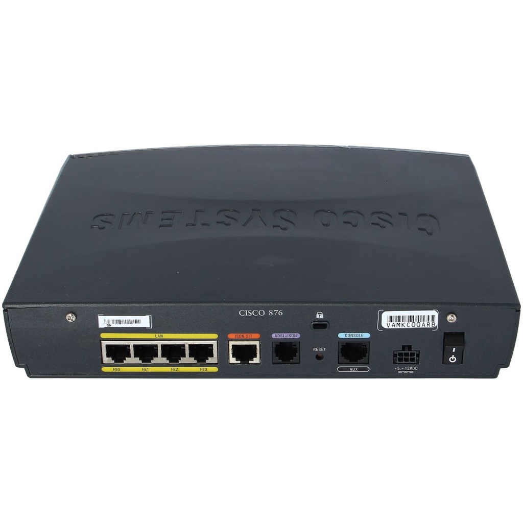 Cisco 876 ADSL over ISDN Router