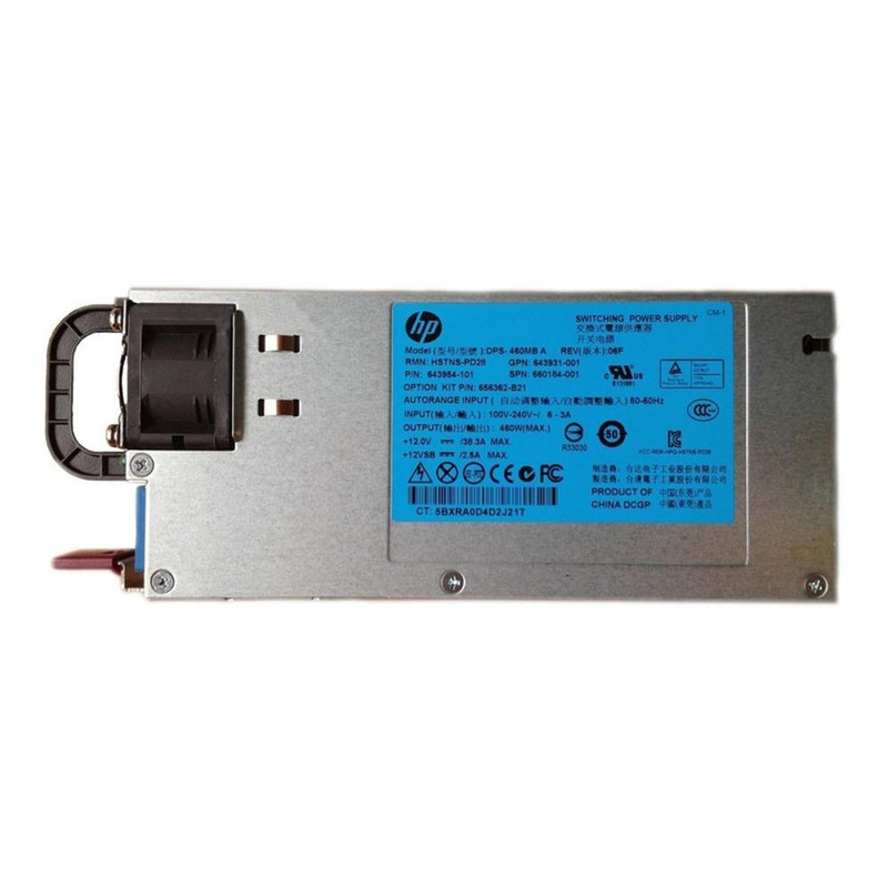656362-B21 | HPE 460W Platinum Common Slot Hot Plug Power Supply