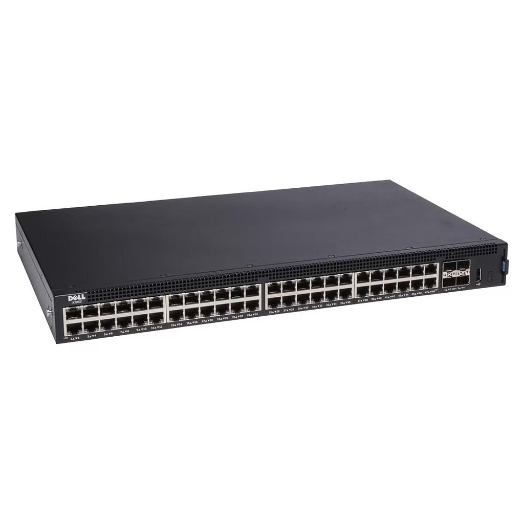 Dell Networking X1052 48Ports 10/100/1000BASE-T + 4 x 10GbE SFP+ ports Smart Managed Switch