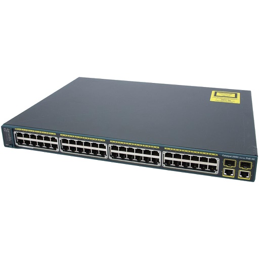 [WS-C2960-48PST-L] Cisco Catalyst 2960 48 10/100 PoE ports, 2 10/100/1000 & 2 SFP Uplink ports, LAN Base Image