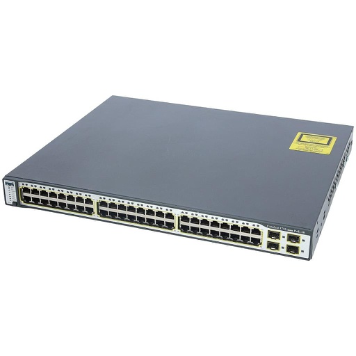 WS-C3750-48PS-S | Cisco Catalyst 3750 48xFE PoE + 4xSFP IP Base
