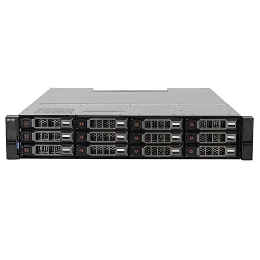 [ME4012-12LFF-SAN] Dell PowerVault ME4012 12LFF 2U Storage Area Network (x2 0VMRF PSU 580W - x2 H0GFG 4-port 16gb FC / 10GbE iSCSI Module Controller)