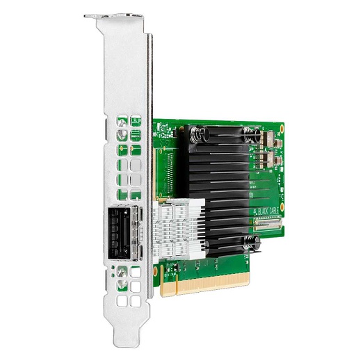[P23665-B21-LP] HPE InfiniBand HDR100/Ethernet 100Gb 1-port QSFP56 PCIe4 x16 MCX653105A-ECAT Adapter - Low Profile Bracket