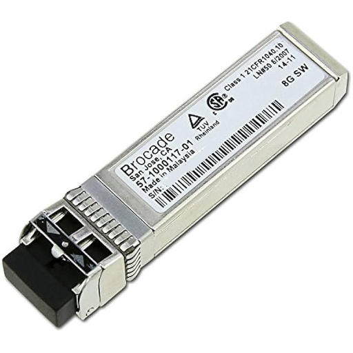 [57-1000117-01] Brocade 8G SFP+ Transceiver SWL Fibre Channel, 850nm, 150m, MMF, LC Dúplex connector 